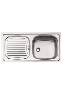 EBM 45 SOL DAMLALIKLI PASLANMAZ ÇELİK TEZGAHÜSTÜ MUTFAK EVYESİ ürün fotoğrafı