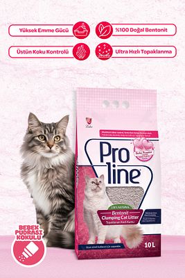 Doğal Topaklanan Baby Powder Kokulu Kedi Kumu 10 Lt ürün fotoğrafı