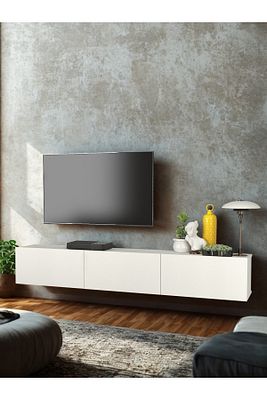 Cercei Tv Ünitesi 180 Cm Beyaz ürün fotoğrafı