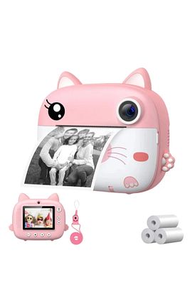 Çocuk Fotoğraf Makinesi Dijital HD Video Kamera Anlık Termal Resim Kağıt Baskılı Yazıcı ürün fotoğrafı