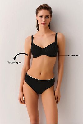 Biyeli Balenli Toparlayıcı Bikini Üst ürün fotoğrafı