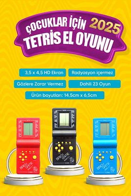 Nostaljik El Atarisi Tetris Glrshop ürün fotoğrafı