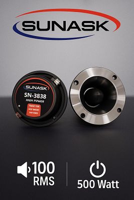 N-3838 10 Cm 500 Watt 100 Rms Dome Twitter Twieeter 2 Adet ( 1. Sınıf Kalite) Kutu Içeriği 2 Adet ürün fotoğrafı