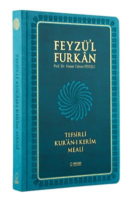 Feyzü'l Furkân Tefsirli Kuran-ı Kerim Meali Turkuaz(CEP BOY-SADECE MEAL-CİLTLİ) ürün fotoğrafı