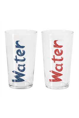 Water Bardak 570 ml 2'li Set -mavi&kırmızı ürün fotoğrafı