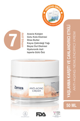 Yaşlanma Ve Kırışıklık Karşıtı Nemlendirici Kremi Anti-aging Cream 50 ml ürün fotoğrafı
