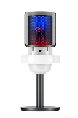 Gamenote GK50 RGB Yayıncı Mikrofon - 24bit/192kHz - Kardioid - Gürültü Engelleme - Type-C + 3.5mm ürün fotoğrafı