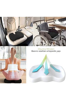 Ortopedik Oturma Minderi Visko Cocix Elastik Minder Minderi Oturma Simidi Yastığı ürün fotoğrafı