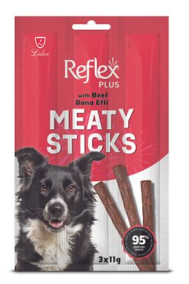 Dog Tahılsız Stick Beef Biftekli Köpek Ödül Çubuğu 3x11 gr ürün fotoğrafı