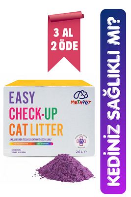 Renk Değiştiren, Erken Teşhis Akıllı Kedi Kumu, Yavru Kedilere Uygun, Doğal Tozsuz Bentonit, 2,6 Lt ürün fotoğrafı