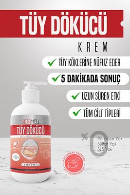 Lazer Etkili Tüy Dökücü Ve Tüy Azaltıcı Epilasyon Krem (ÖZEL FORMÜL) 250 ml ürün fotoğrafı