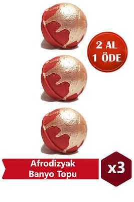 Bathbox Afrodizyak Banyo Topu, Nem Bombası, Jakuzi, Küvet & Pedikür Topu 3 Adet 130 gr ürün fotoğrafı