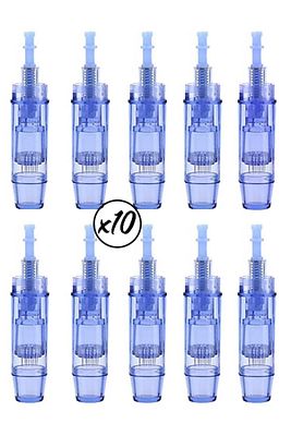 10 Adet 12 Pin Kapaklı Dr.pen A6,m5,m7,n2c,e30 A1 Mavi Kapaklı Soketli Kartuş Dermapen Iğne Orjinal ürün fotoğrafı