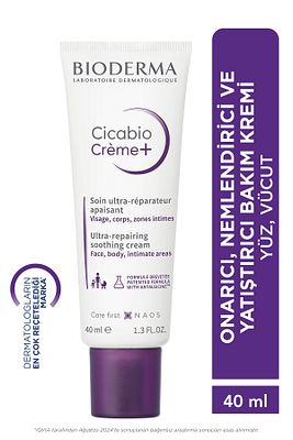 Cicabio Cream+ Onarıcı Cilt Bakım Kremi Bebek, Yetkişkin ve Çocuk için Parfümsüz 40 ml ürün fotoğrafı
