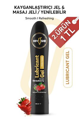 Premium Kayganlaştırıcı Jel Büyük Boy 125 ml Lubricant Gel (ÇİLEK) Masaj Jeli Massage Gel ürün fotoğrafı