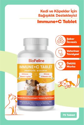 Kedi ve Köpekler İçin Bağışıklık Destekleyici C Vitamini Tablet – 75 Adet ürün fotoğrafı