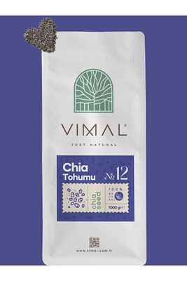 Chia Tohumu 1000 gr ( Glutensiz, Taze Tohum, Vegan ) ürün fotoğrafı