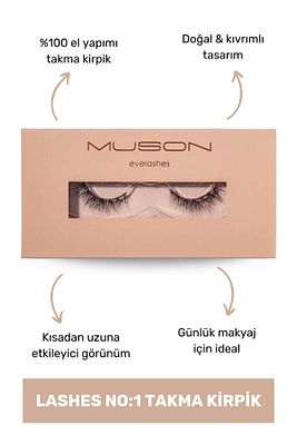 Lashes No:1 Takma Kirpik ürün fotoğrafı