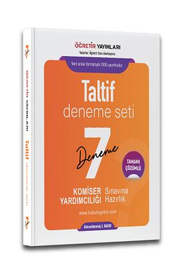 2025 Taltif Paem Komiser Yrd Sınavına Hazırlık Sınav Formatında 7 Li Deneme Serisi ürün fotoğrafı