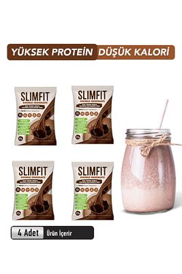 Slimfit Yoğun Çikolatalı 4 Öğün - Öğün Yerine Geçen Shake Öğün Tozu ürün fotoğrafı