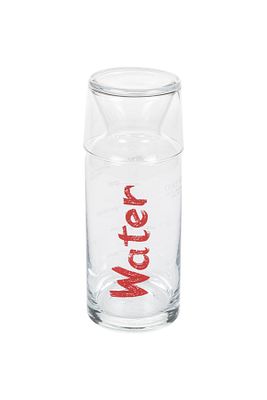 Water Kırmızı Kapaklı Başucu Sürahisi - 700 ml ürün fotoğrafı