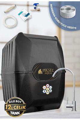 12 Aşamalı Eva Memb. Detoks, Alkali Ve Multimineral Filtreli Çelik Tanklı Su Arıtma Cihazı ürün fotoğrafı