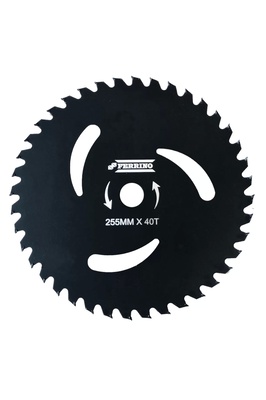 Motorlu Tırpan 3d Daire Elmas Bıçak Testere 255mm Siyah ürün fotoğrafı