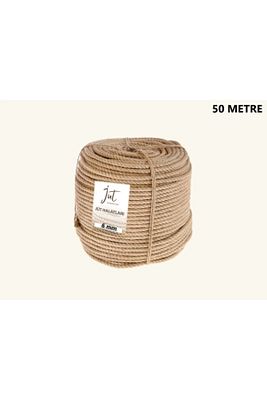 6mm 1.Kalite Kendir Halat(Jüt-Urgan) İp (50 Metre) ürün fotoğrafı