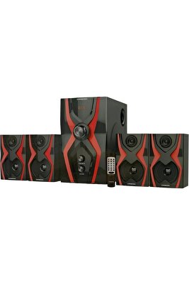 Ts-40 Serisi Bluetoothlu 4+1 Dijital Ekran Radyolu Usb Tf Destekli Ses Sistemi 52 Watt ürün fotoğrafı