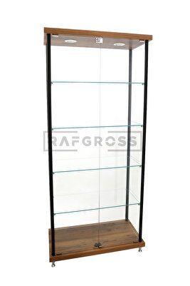 Kurulu Teslimat, 40x80xh175,camlı Dolap, Camlı Vitrin, Koleksiyon Dolabı, Cam Dolap ürün fotoğrafı
