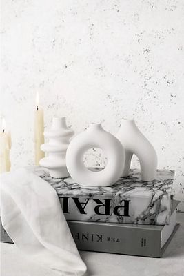 Iskandinav Tarzı 3'lü Minimal Vazo Set ürün fotoğrafı