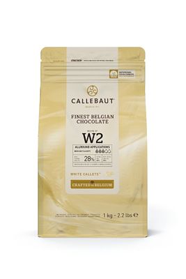 W2 Beyaz Kuvertür Drop Çikolata 1 Kg ürün fotoğrafı