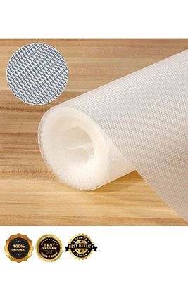 45 Cm X 10 Mt Kaymaz Dolap Içi Çekmece Raf Örtüsü Kaydırmaz ürün fotoğrafı