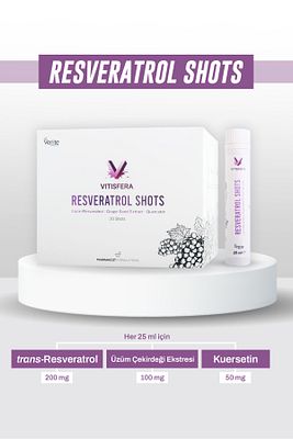 Resveratrol Shot Orman Meyveleri Aromalı 20x25 ml ürün fotoğrafı