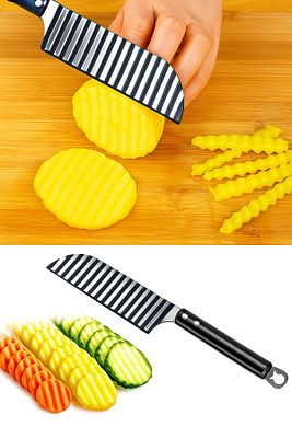 Patates Bıçağı Marsoni Paslanmaz Çelik Şekilli Patates Bıçağı ürün fotoğrafı