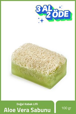 Doğal Kabak Lifli Aloe Vera Sabunu ürün fotoğrafı
