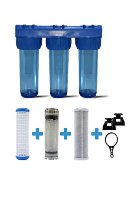 Üçlü Su Filtresi Daire Ve Bina Girişi Için Üçlü Set Arıtma Sistemi ürün fotoğrafı