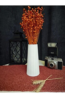 Bohem Tarz Büyük Boy Vazo Çizgili İskandinav Vazo ürün fotoğrafı