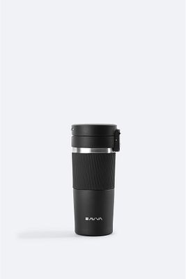 Erkek Siyah Sport Paslanmaz %100 Çelik Termos 400 ml B009902 ürün fotoğrafı
