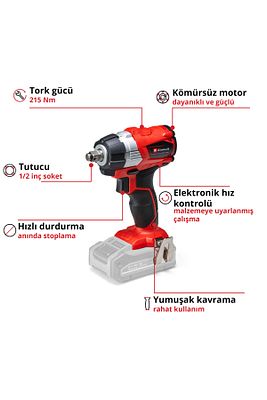 TP-CW 18 Li BL - Solo, Kömürsüz Akülü Darbeli Somun Sıkma - 4510040 ürün fotoğrafı