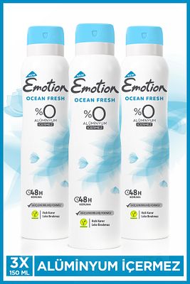 Ocean Fresh Kadın Deodorant 3x150ml ürün fotoğrafı