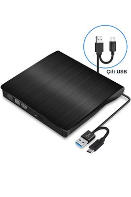 Al-dvd15 Harici Dvd Rw External Taşınabilir Ultra Ince Usb/usb-c 3.0 Cd/dvd Optik Okuyucu ürün fotoğrafı