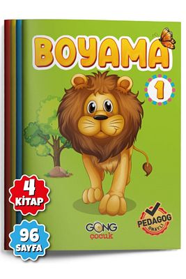 Gong Çocuk 4'lü Aktiviteli Boyama Seti | Pedagog Onaylı | Meb Uyumlu 2024 | Eğitici Ve Eğlenceli ürün fotoğrafı