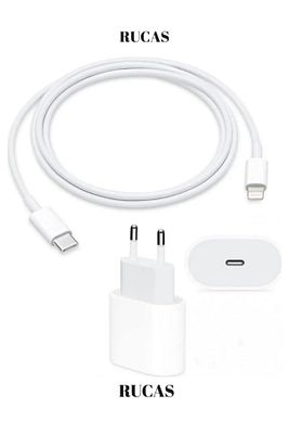 Rucas Iphone Adaptör Kablo Seti Iphone Hızlı Şarj Aleti 20w 14 Ve 14 Pro ürün fotoğrafı
