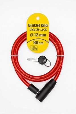 12x80 Bisiklet Halat Kilit ürün fotoğrafı