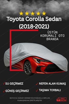 Toyota Corolla Sedan Branda Lüx Kalite Oto Brandası,araba Çadırı (2018-2021) ürün fotoğrafı
