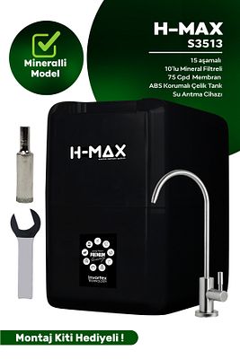 15 Aşama Çelik Tanklı 80 Gpd Membranlı Alkali-mineralli Su Arıtma Cihazı ürün fotoğrafı