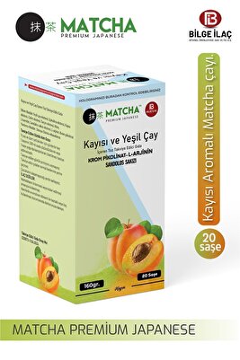 Premium Japanese Kayısı Aromalı Detox Burner Form Matcha Çayı ürün fotoğrafı