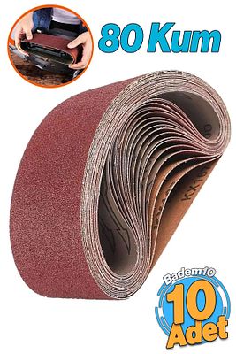 Tank Palet Zımpara (10 ADET) Sonsuz Bant 80 Kum Palet Tankın Zımparası Kağıdı 75 X 533 Mm ürün fotoğrafı
