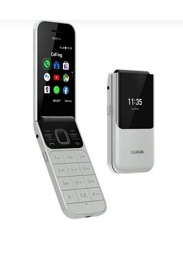 Aktif Kapaklı Kameralı Tuşlu Cep Telefonu Beyaz ürün fotoğrafı
